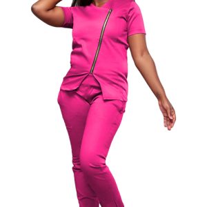 Cross Zipper Scrub Set