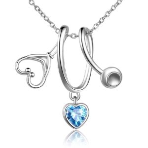 Swirling Stethoscope Necklace