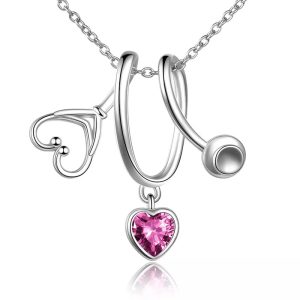 Swirling Stethoscope Necklace